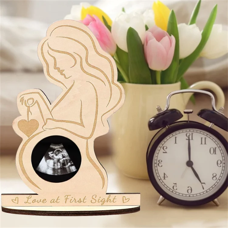 Baby First Photo Ultrasound Frame Sonogram Frames Pregnancy Wood Photo Frame Baby