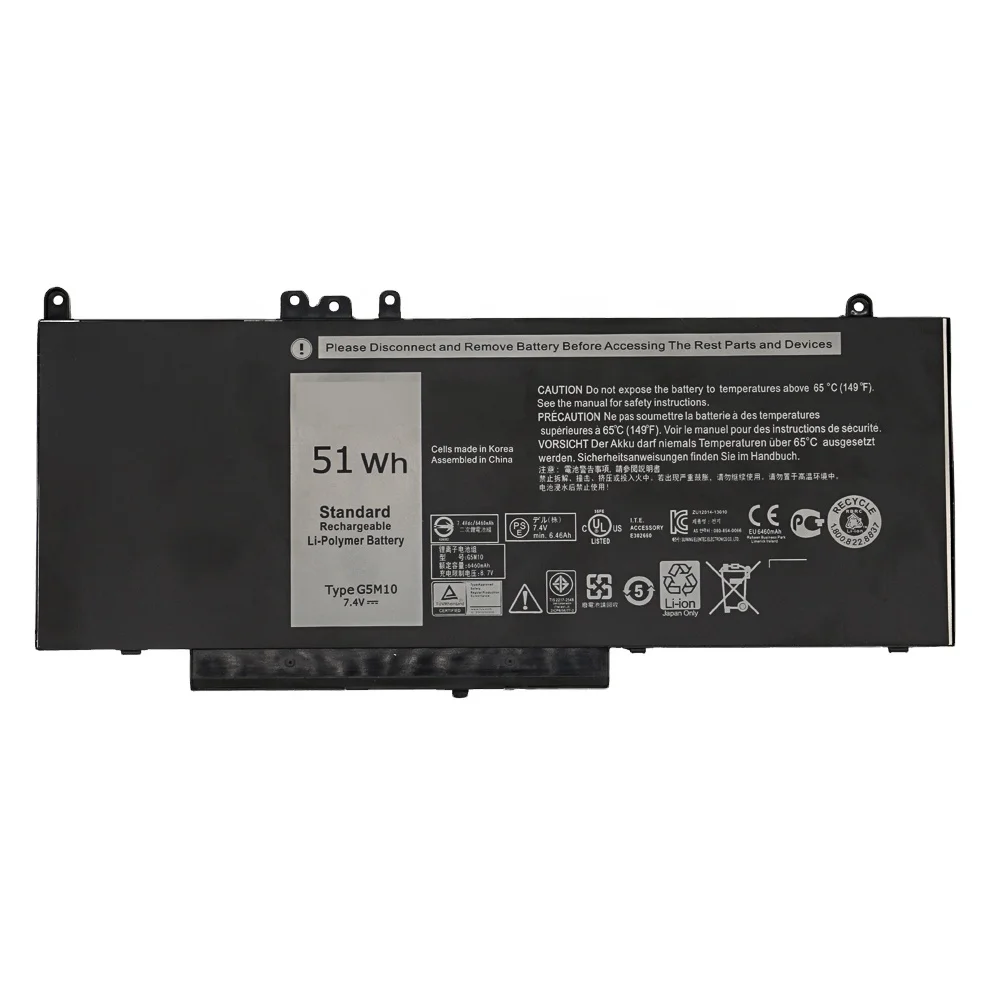 Сменный аккумулятор для ноутбука DELL E5450 E5550 G5M10 8V5GX 6mt4t 7 4 в 51