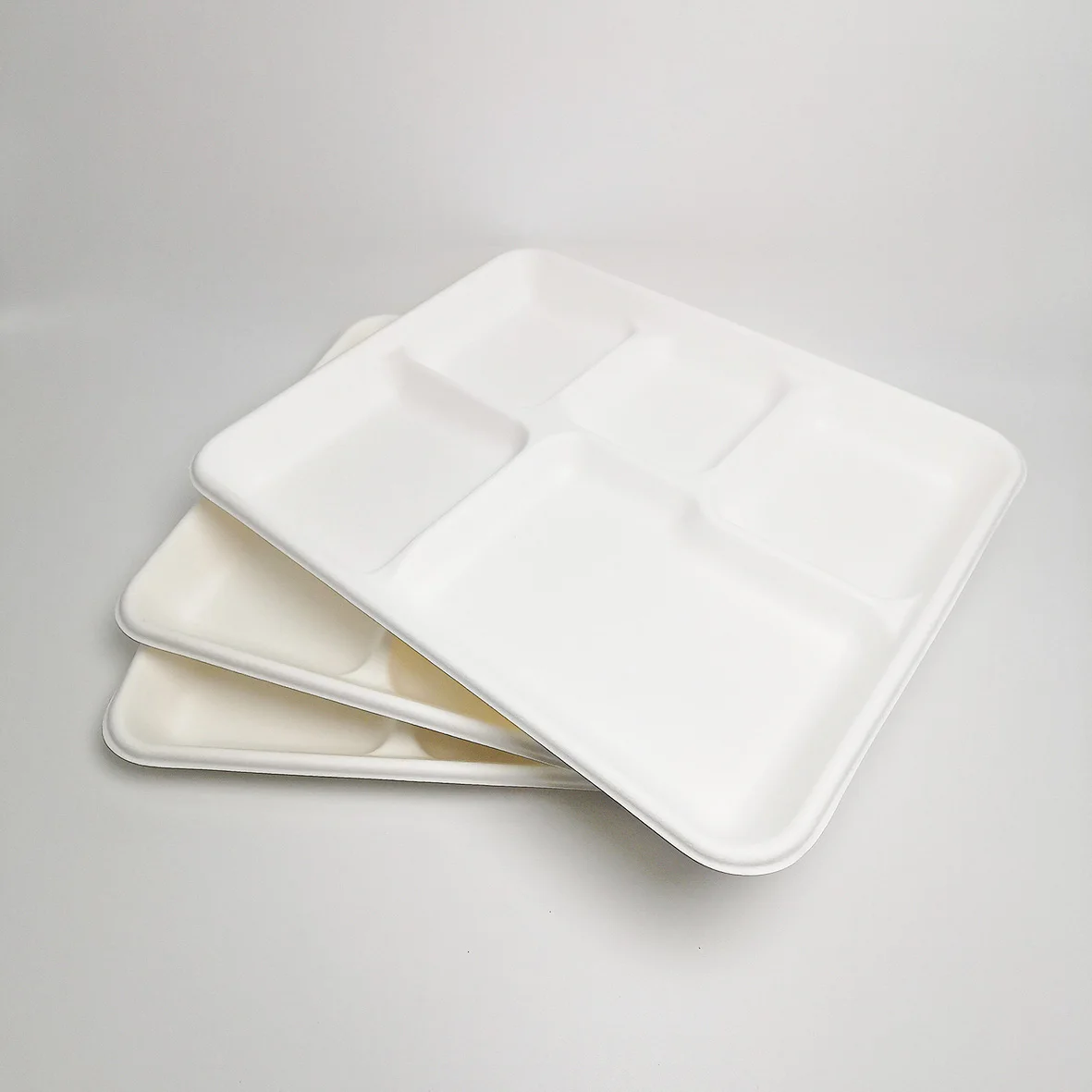 10.5*8.5 Inch Biodegradable bagasse tray container disposable tableware
