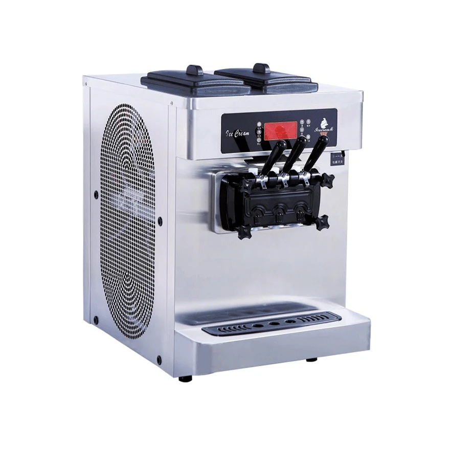 Ice Cream Making Machine Professional Commercial Automatic Icecream Maker 3 Flavor Soft Serve Ice Cream Machine For Business