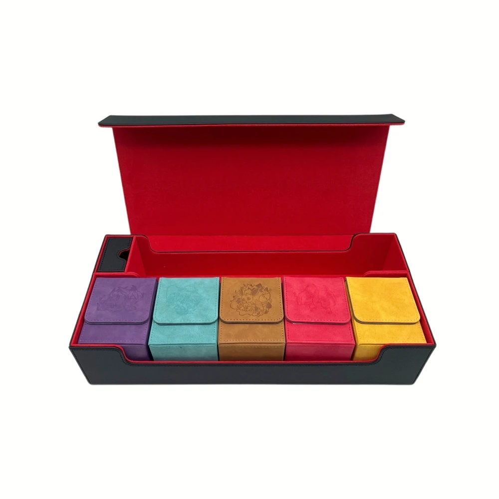 Luxury Custom Playing Card Deck Box Trading Card Storage Game Board Paper Card Plastic Box for Tarot Mtg Poke Mons Tcg Yugioh