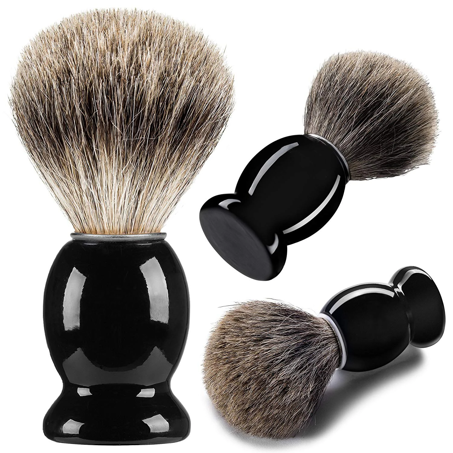 Hot Beard Shaving Beard Brush Head Handle Badger Hair Men Shaving Brush