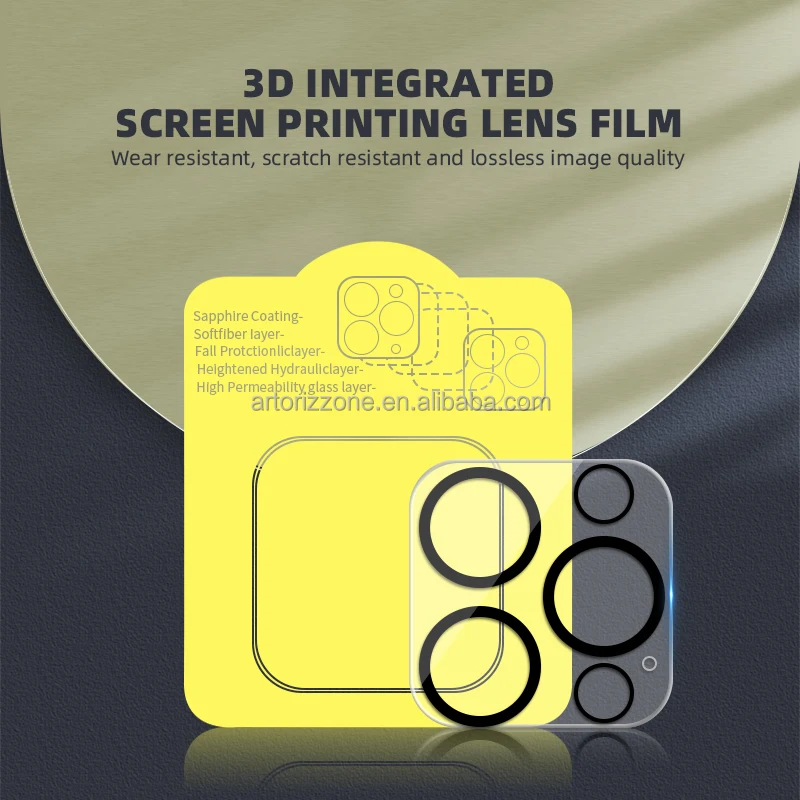 Mobile camera glass 3D full cover clear transparent camera lens for iphone 11 mini/12 pro /13 pro max