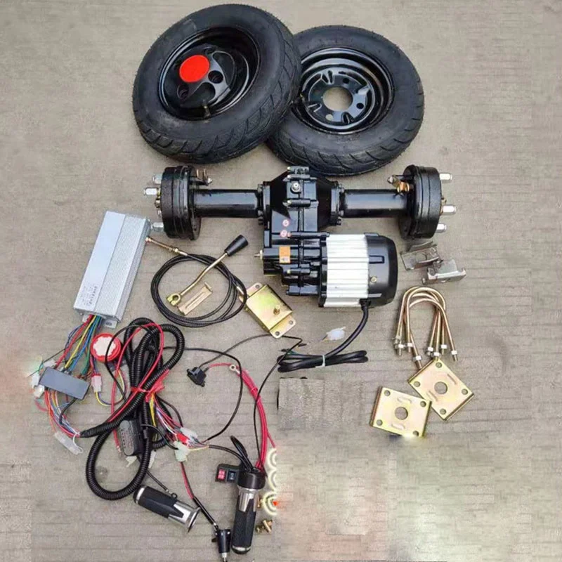 Электрическое мини-автомобильное шасси, комплекты с независимой подвеской Mcpherson, дисковые тормоза, задние оси