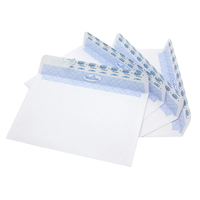 
Customized Logo Envelop Security Tinted Self-Seal Envelopes 5x6 Inches White Business Envelope C6 