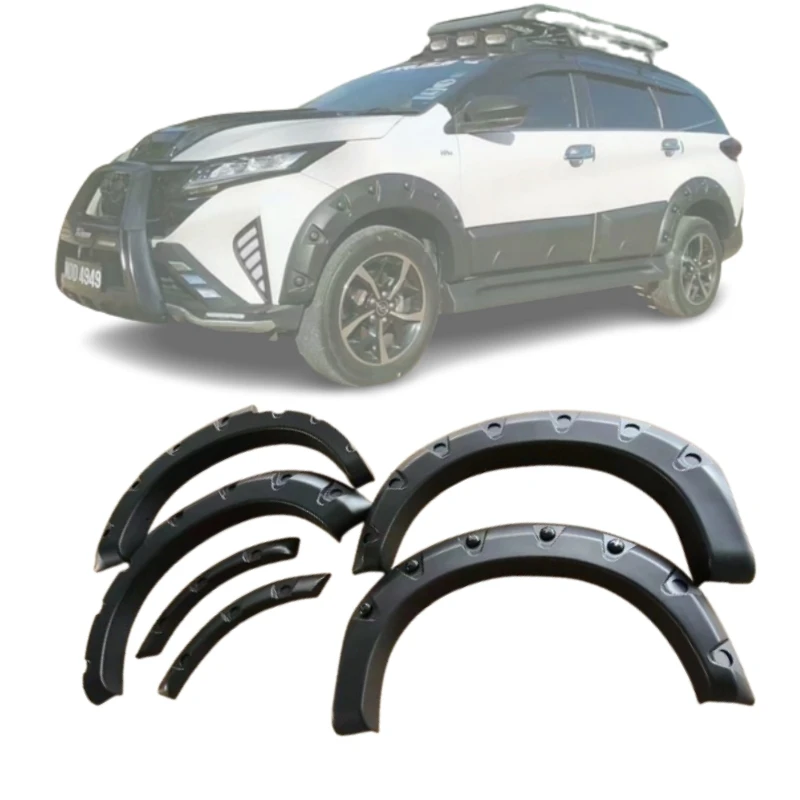 Черное глянцевое крыло для Toyota Rush Aruz 2018 2019 2020 2021 2022 2023 арки колес
