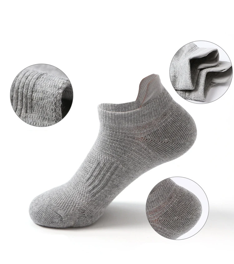 HUALIAN Eco-friendly Walking Running Baseball Antislip Compression Sports Socks Men