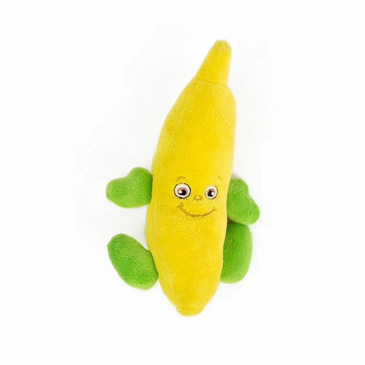 Wholesale cheap prices sale pp cotton fabric corn plush stuffed toy with custom logo
