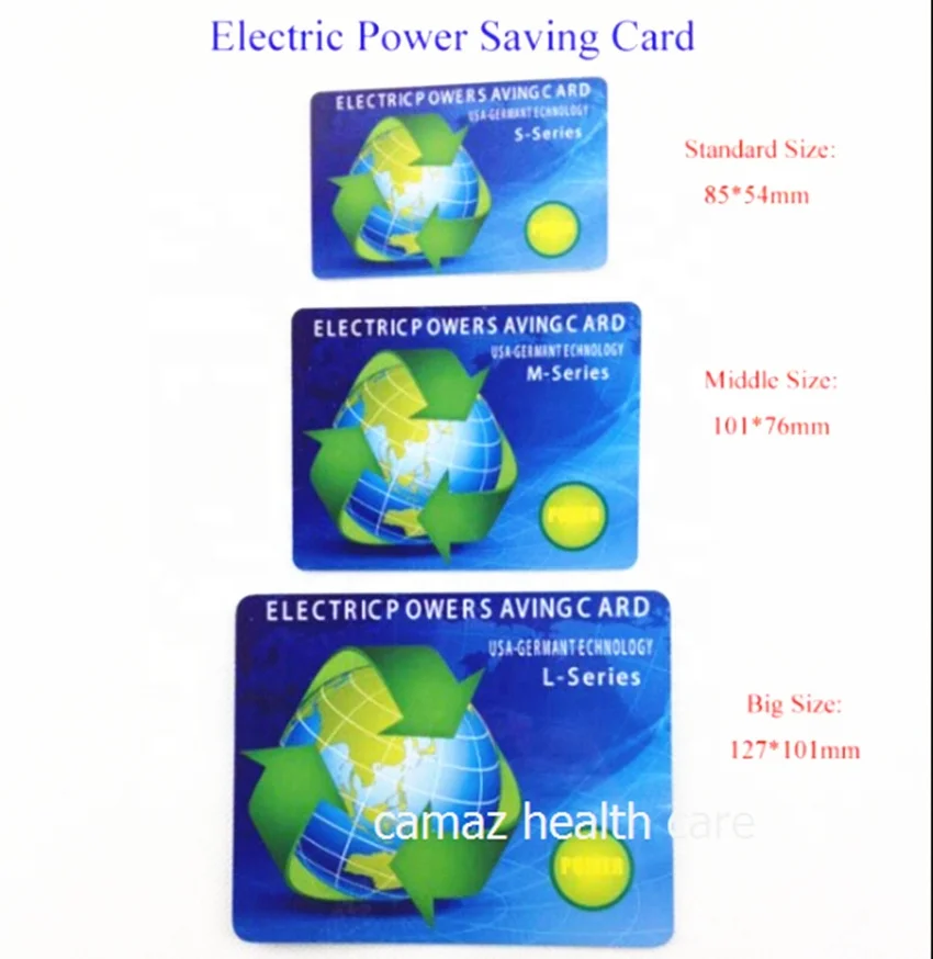 Hoonni Negative ion Energy Saver Card Saving Electric Power Manual Instruction Terahertz Card Quantum Bio Energy Card OEM