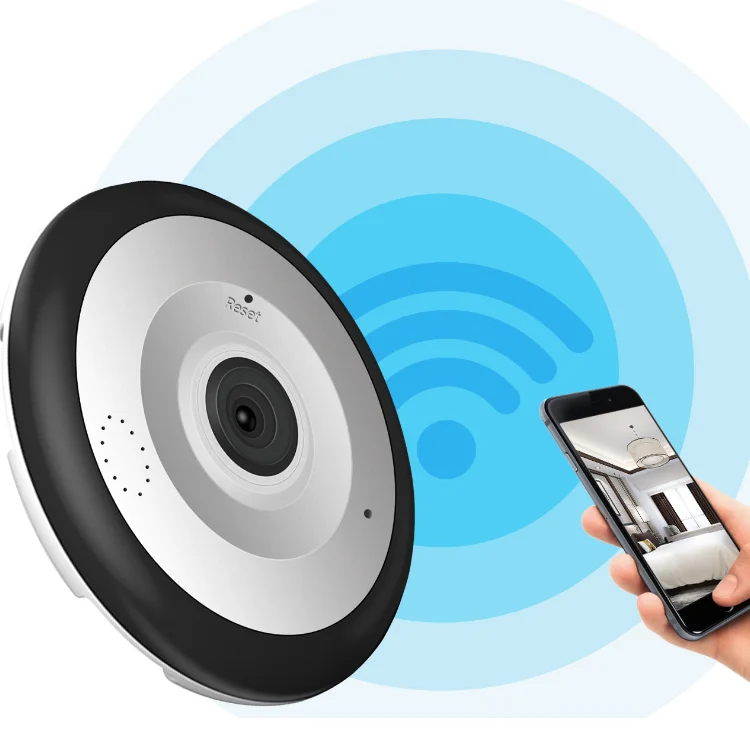 Mobile Phone Remote Wireless Monitor Panoramic HD Panorama 1080P 2mp 360 Degree VR Fisheye wifi ip Camera