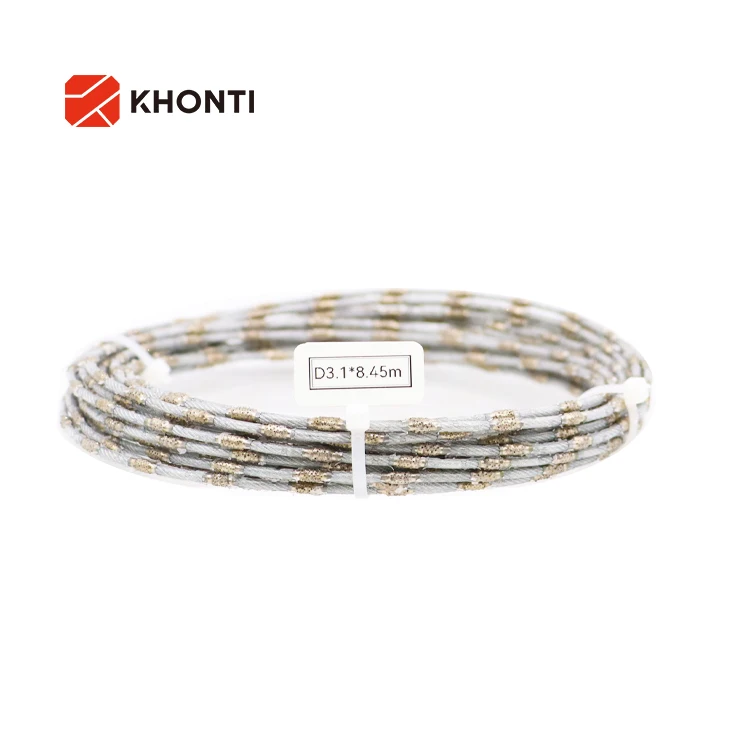 High Quality Vacuum Brazed Beads Diamond Wire Saw for Marble Block Slab