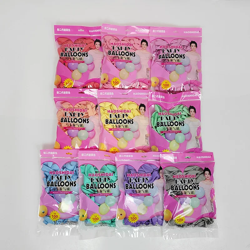 Factory wholesale 5/10/12/18/36 inch Macaron Candy Orange Yellow Pink Color Balloon Party Decoration for Birthday Wedding