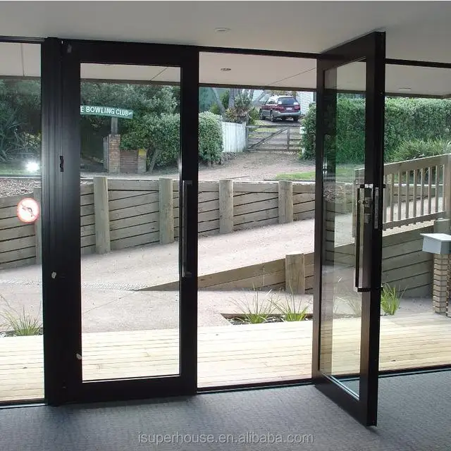 superhouse 32 x 79 exterior door AS2047 New design waterproof Aluminium double Glazing french double entry storm doors