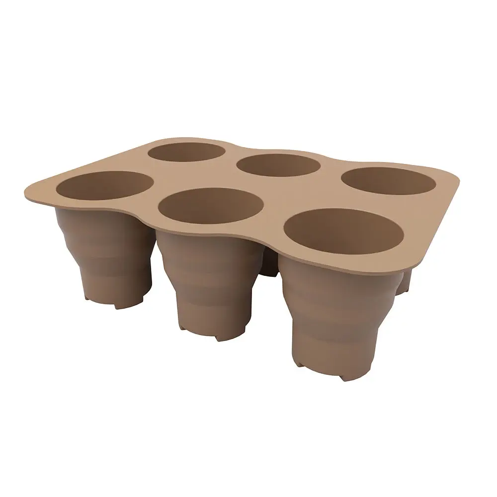Eco-Friendly Best Quality Manual Biodegradable Silicone Plant Tomato Planter Rice Seedlings Nursery Trays For Planting Growing