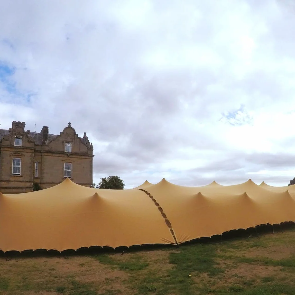 410gsm weight 4ways elastic  fabric world popular outdoor party wedding tent factory price wind resistant