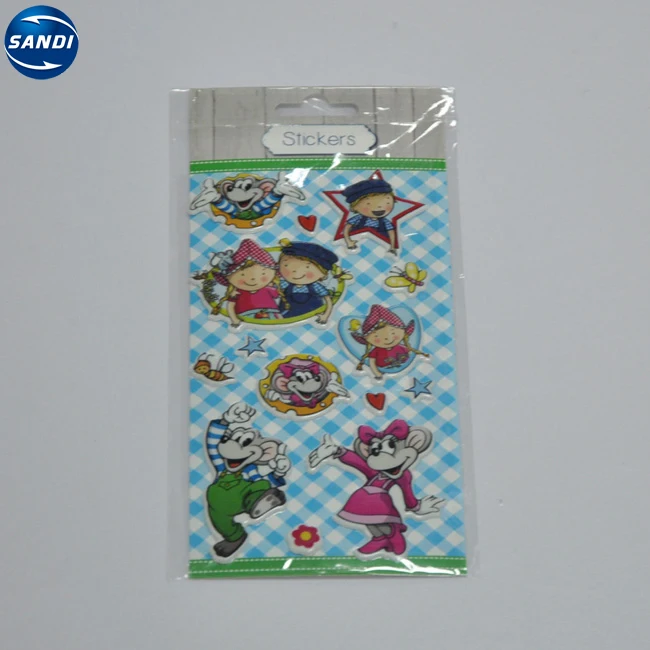 
Wholesale custom 3d cartoon puffy bubble stickers 