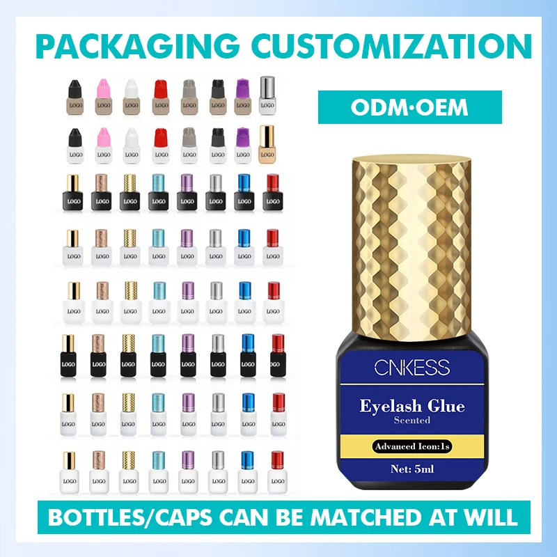 Permanent Eyelashes Extension 5g Glue Sensitive New Design Fragrance Korean Opp Bag Oil and Water Resistant Eyelash Glue .5 Sec