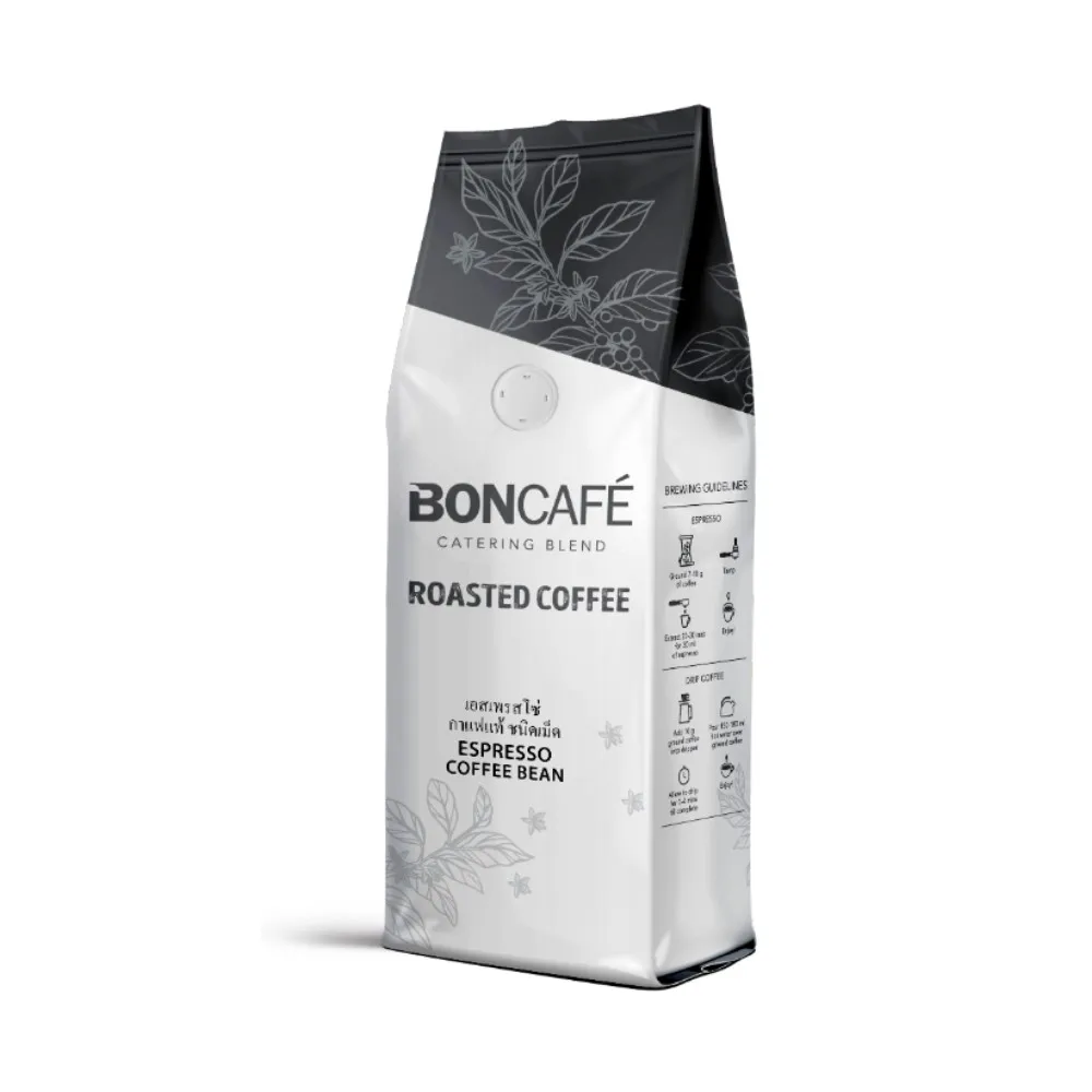 Премиум-продукт жареные кофе-зерна эспрессо робуста в сумке на молнии