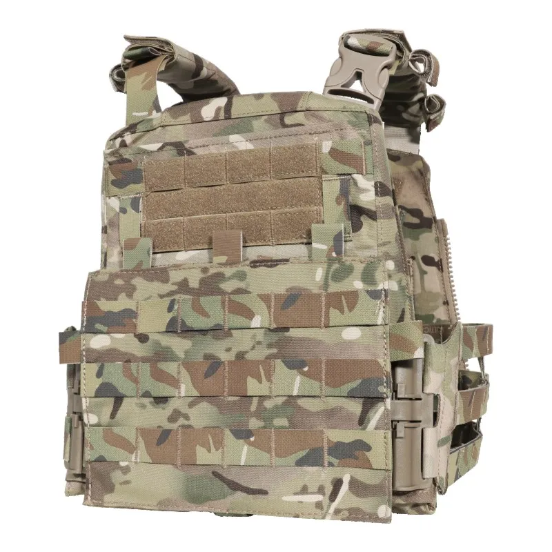 AVS  with 3 Band Quick Release Side  Air soft camouflage Molle Stripe tactical plate carrier vest military