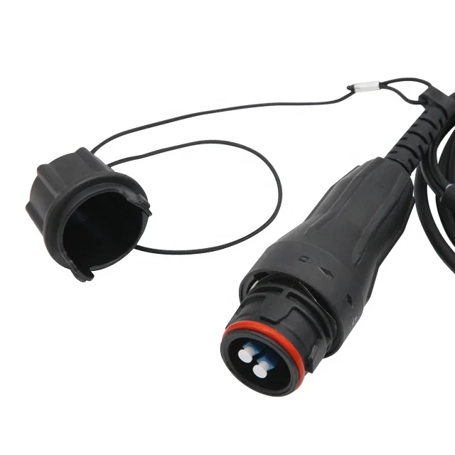 Outdoor FTTA waterproof Fullaxs duplex LC CPRI optical armored fiber cable with grounding cable for BBU to RRU