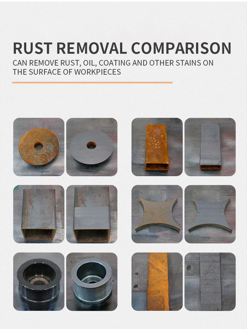 The pulse laser cleaning machine can clean the deep rust and oxidation layers of metal and stone without damaging the substrate.