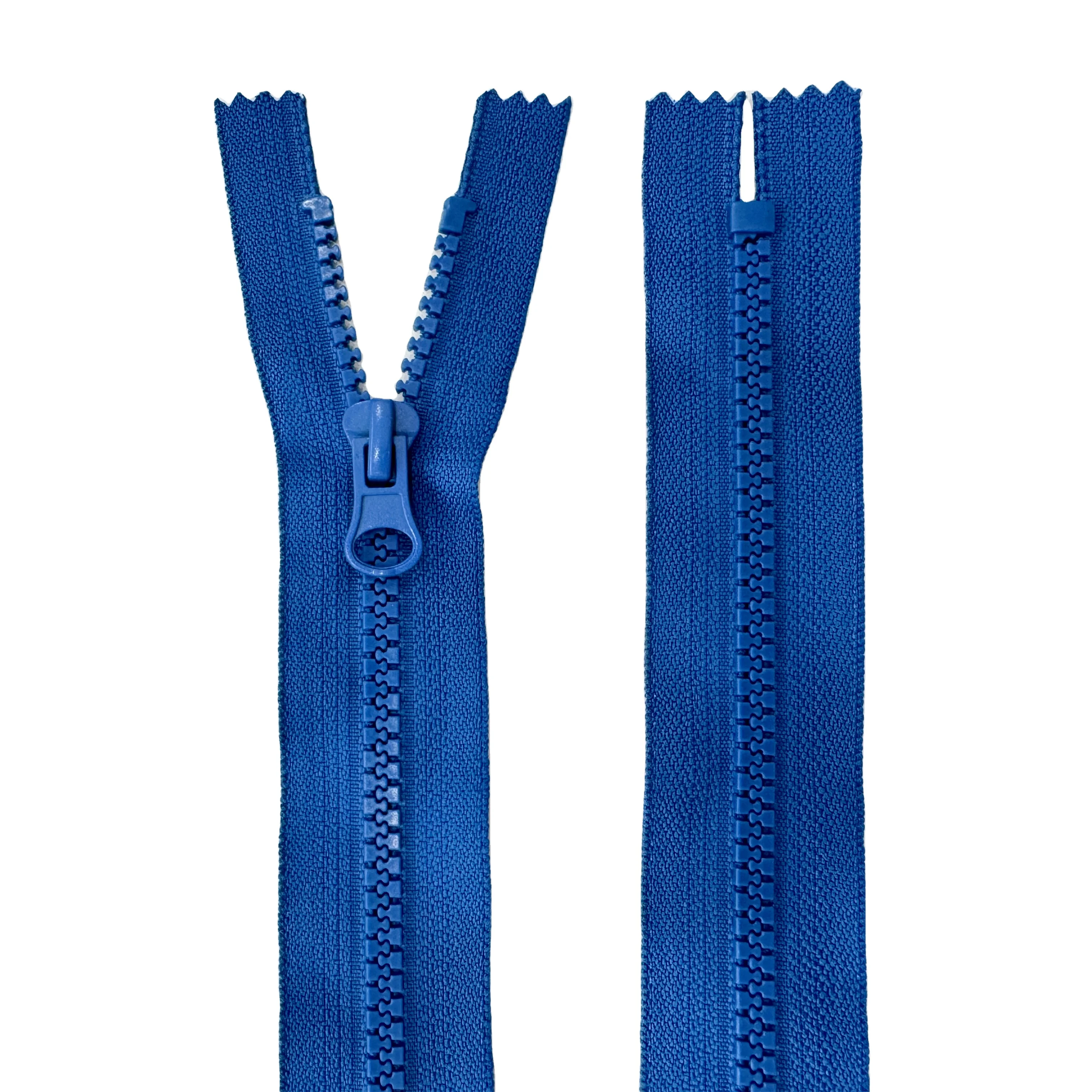 SAS in Stock High Quality Good Price 30cm Close-end 5# Blue Plastic Resin Zipper for Bags Garments