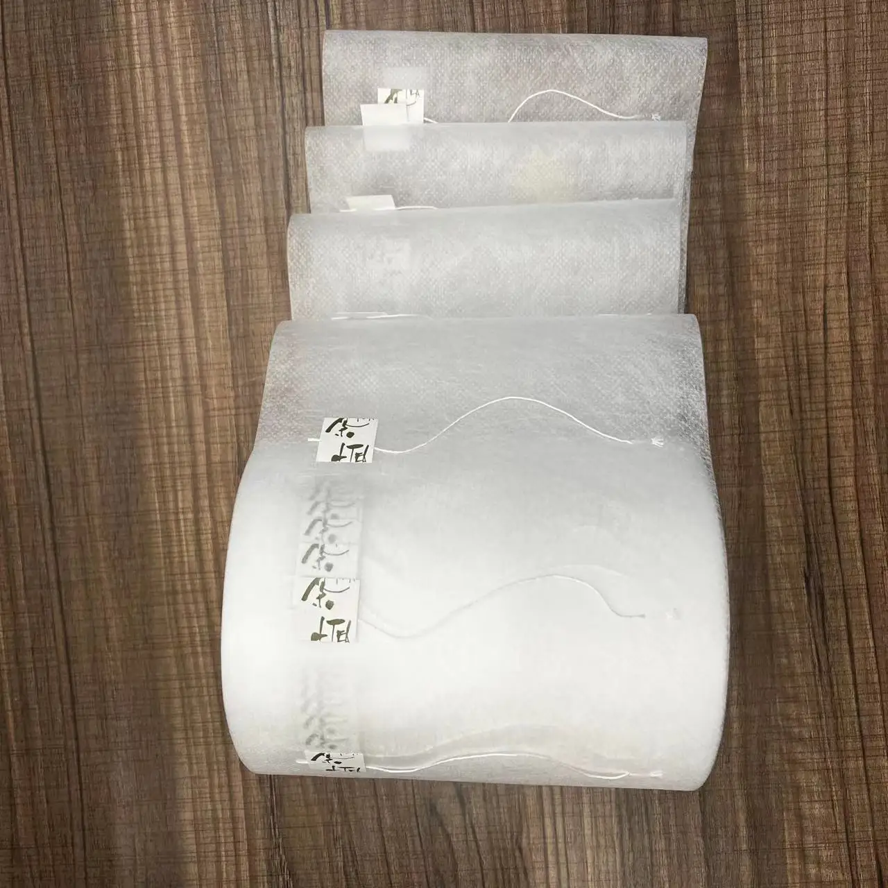 Biodegradable PLA Corn Fiber  Single teabag filter paper  roll corn starch fiber with Thread and Tag
