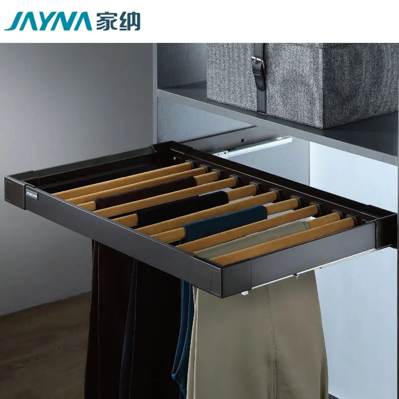 JAYNA Opal Series Smart Hardware Wardrobe Accessories Pull Out Pants Rack
