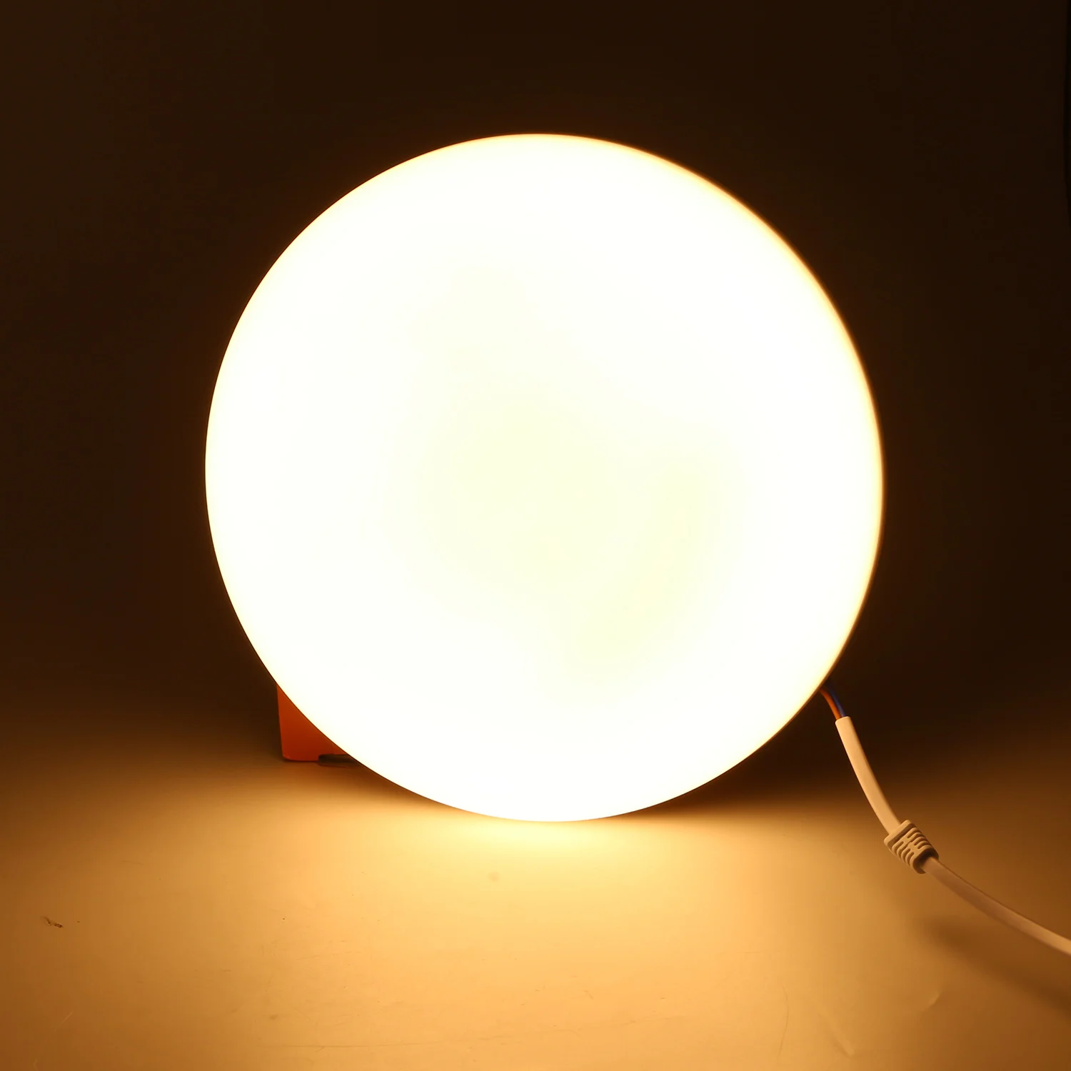 Super Bright Tricolor Smart Round Led Panel 24W Dimmable Led Panel Light Frameless