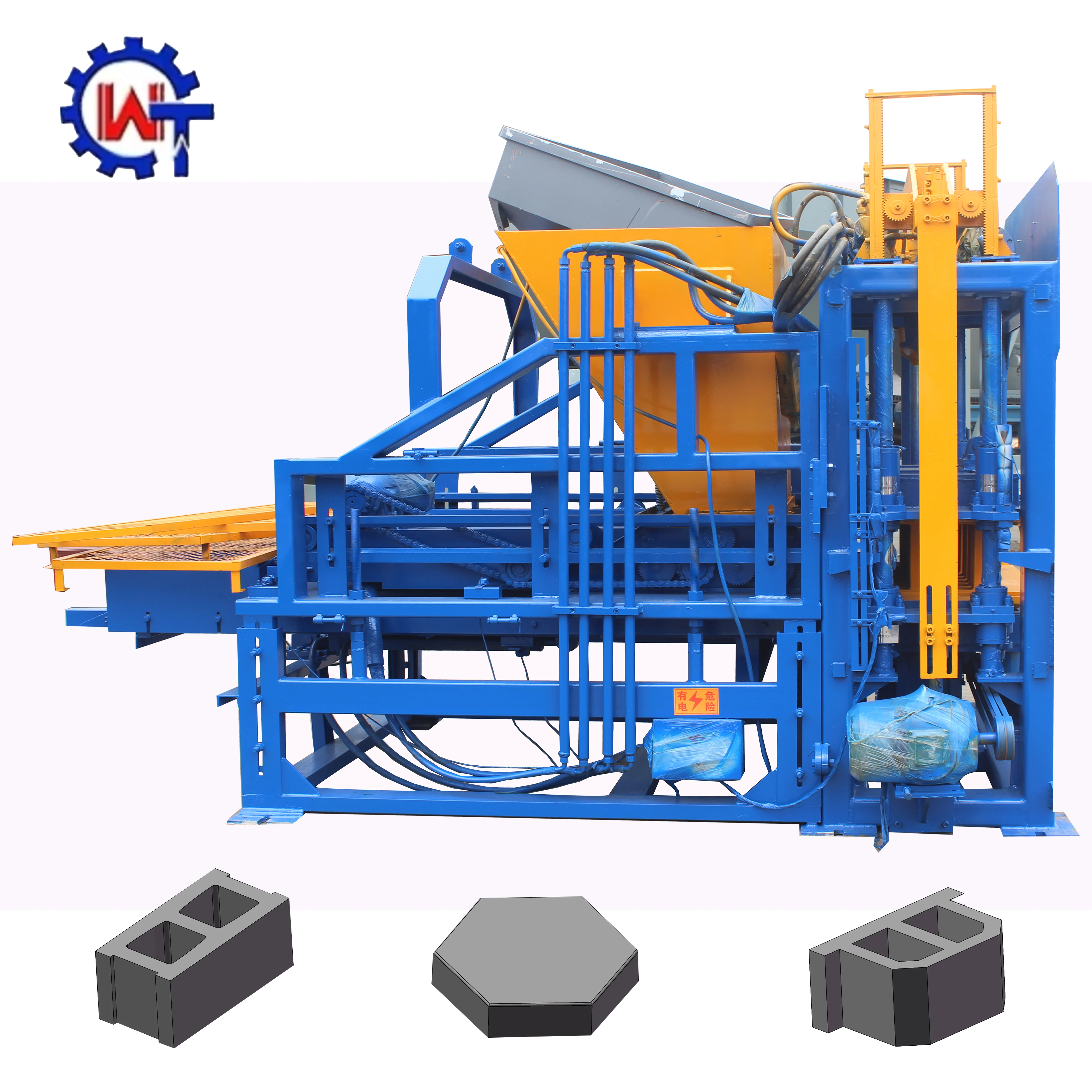 For Sale QT4-15 Full Automatic Paver Making Machine Hollow Bricks Machine Cement Concrete Machine Make Brick