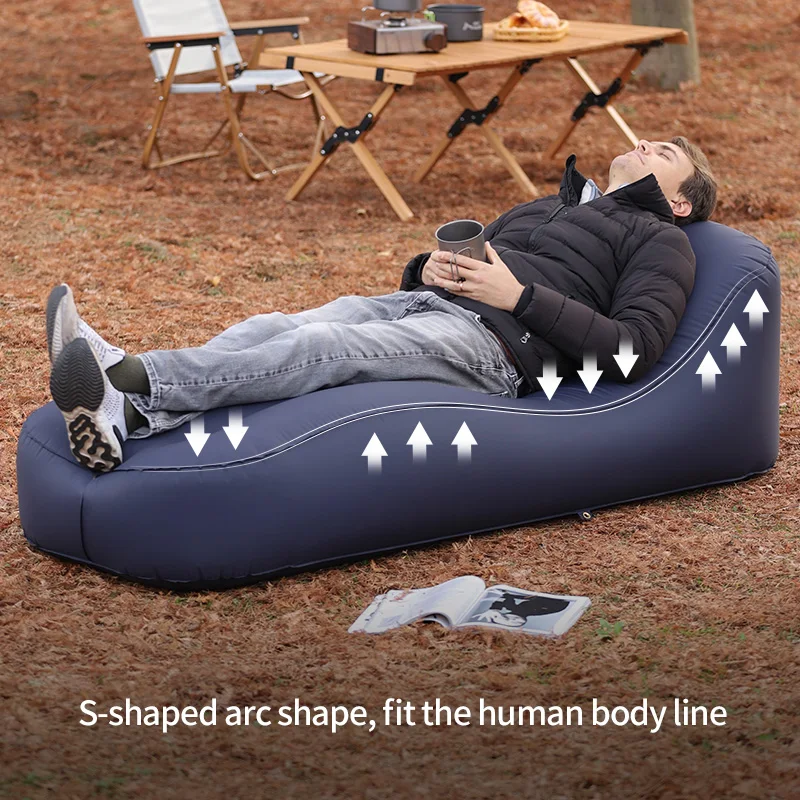 Automatic  Lazy Inflatable Lounger Air Sofa Bed Movie Chair Relax Inflatable Seat Sofa