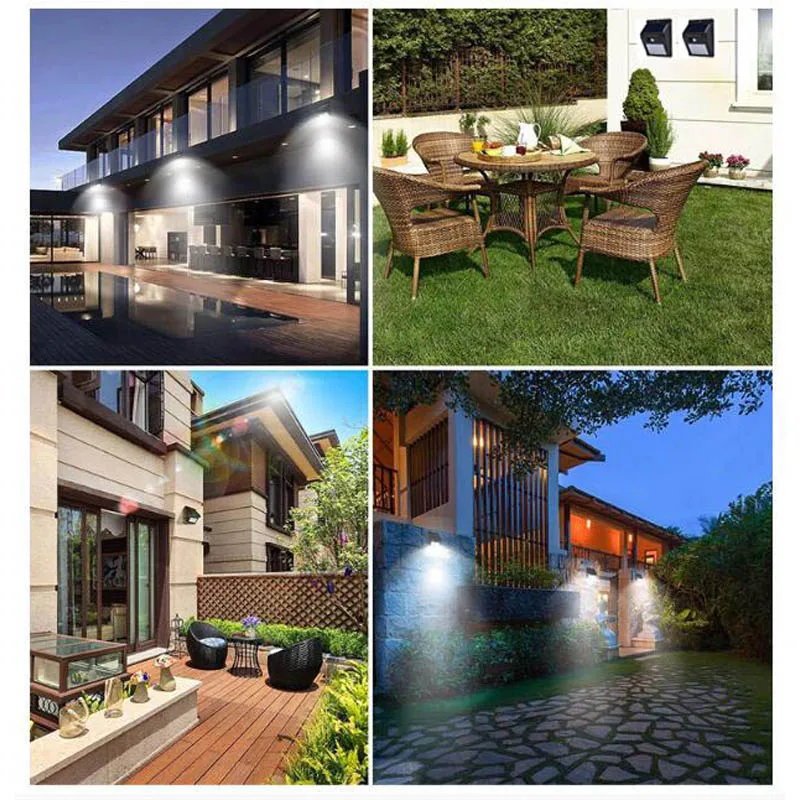 Patent Design Outdoor 40 LEDs Split Sensor Wall Light Powered Solar Led Lamps