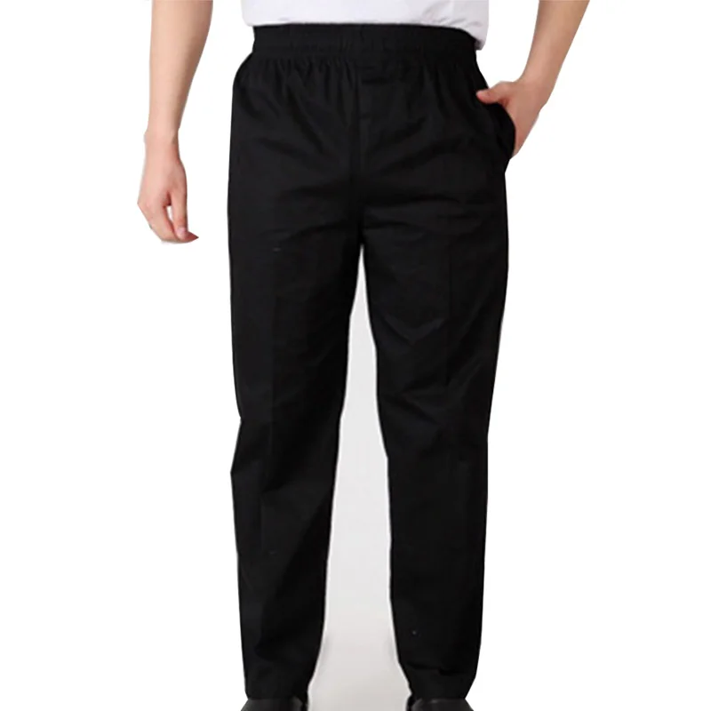 Hot Sell Restaurant Chef Working Pants Staff Uniforms Chef Pants Kitchen Uniform Black