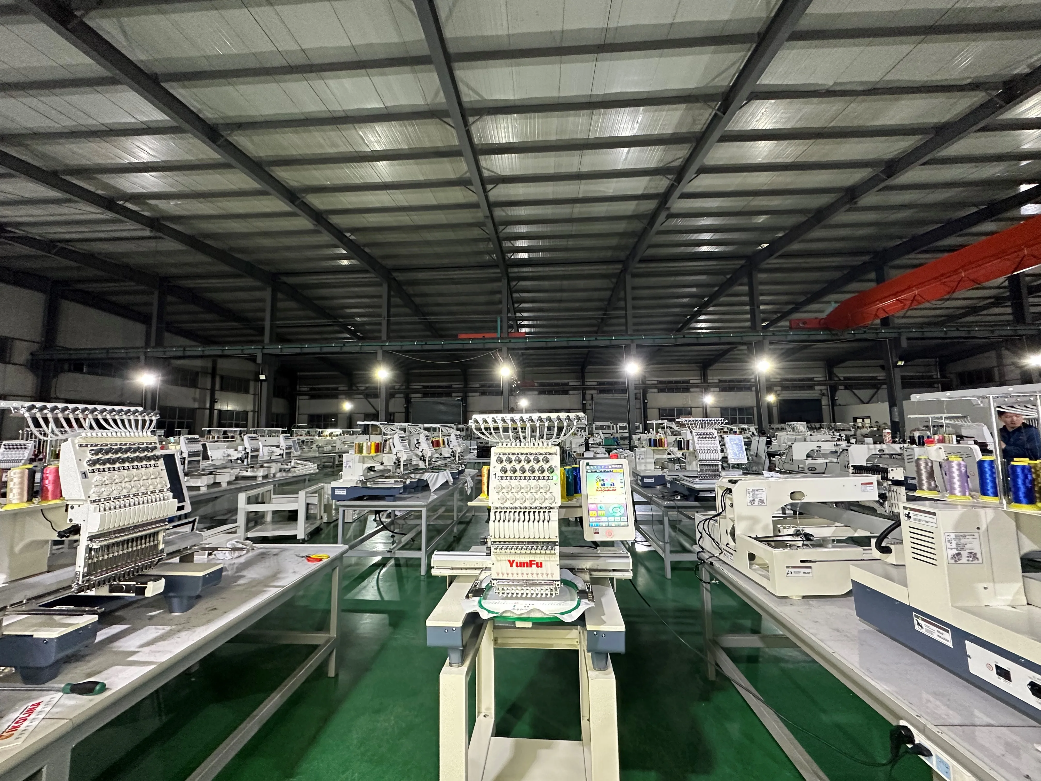 YunFu Single Head Embroidery Machine Automatic Cap T Shirt Garment Commercial use Computer Embroidery Machine For Sale