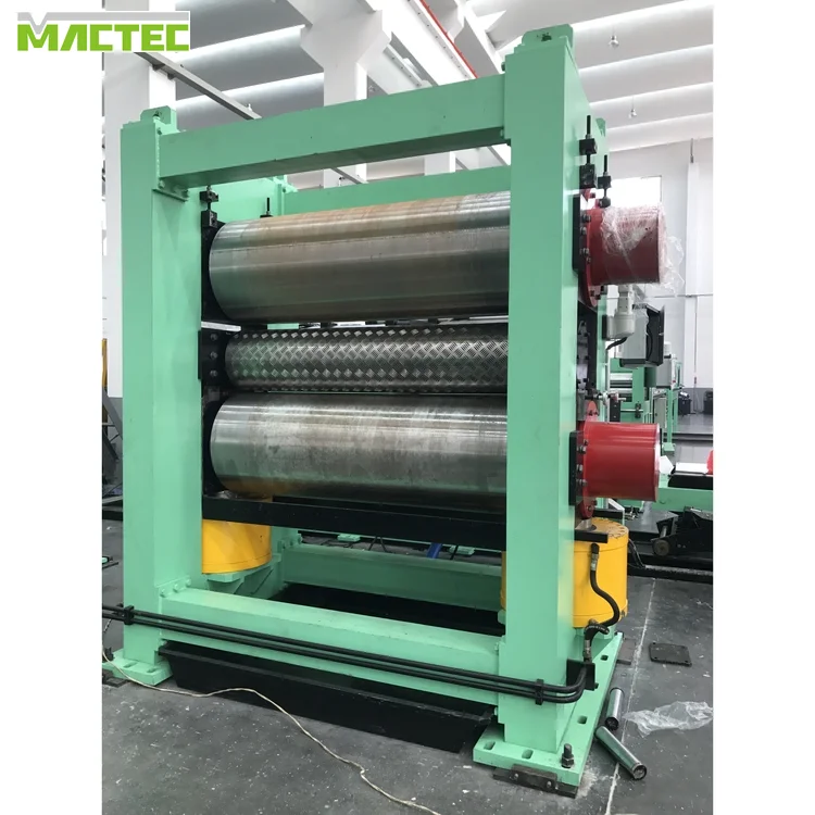 Custom Made Mactec 5 bar Automatic metal embossing machine with straightening producing line