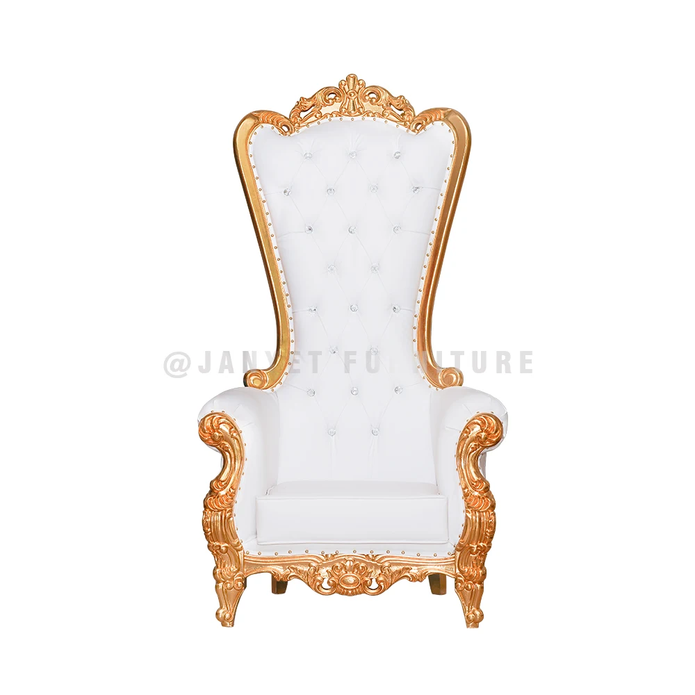 Wholesale Royal Wood Carved High Back Event Wedding Throne Chairs New