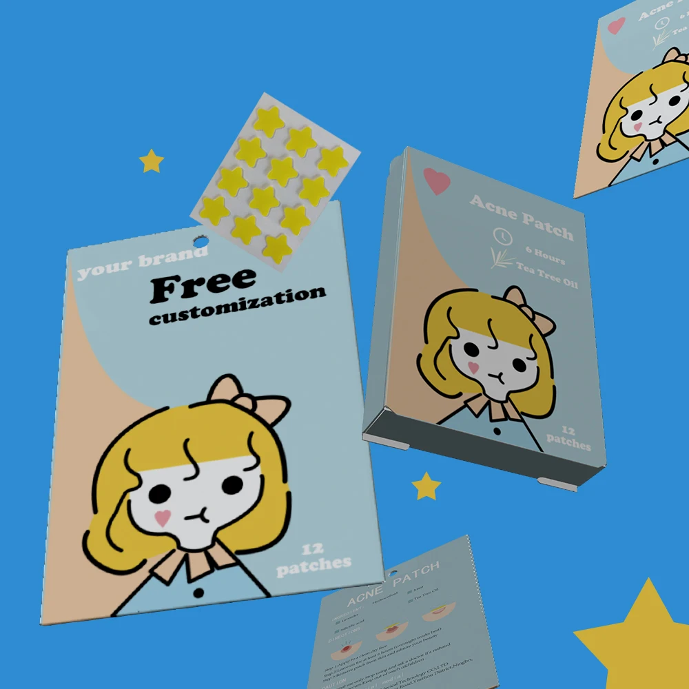 Star Acne Patch Pimple Acne Patch Invisible Blemish Spot Hydrocolloid Skin Treatment Acne Healing Pimples Patches