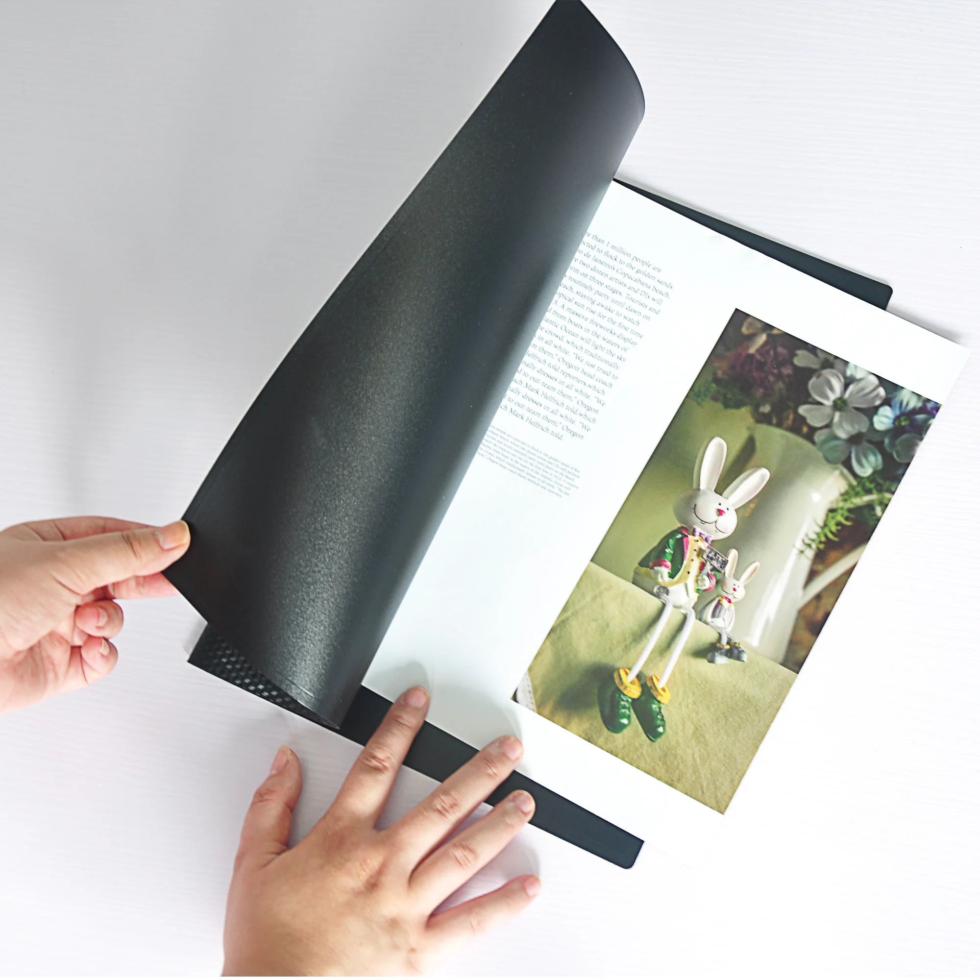 Custom PP Binder Office Presentation Folder Transparent Clear Plastic A4 Swing Clip File