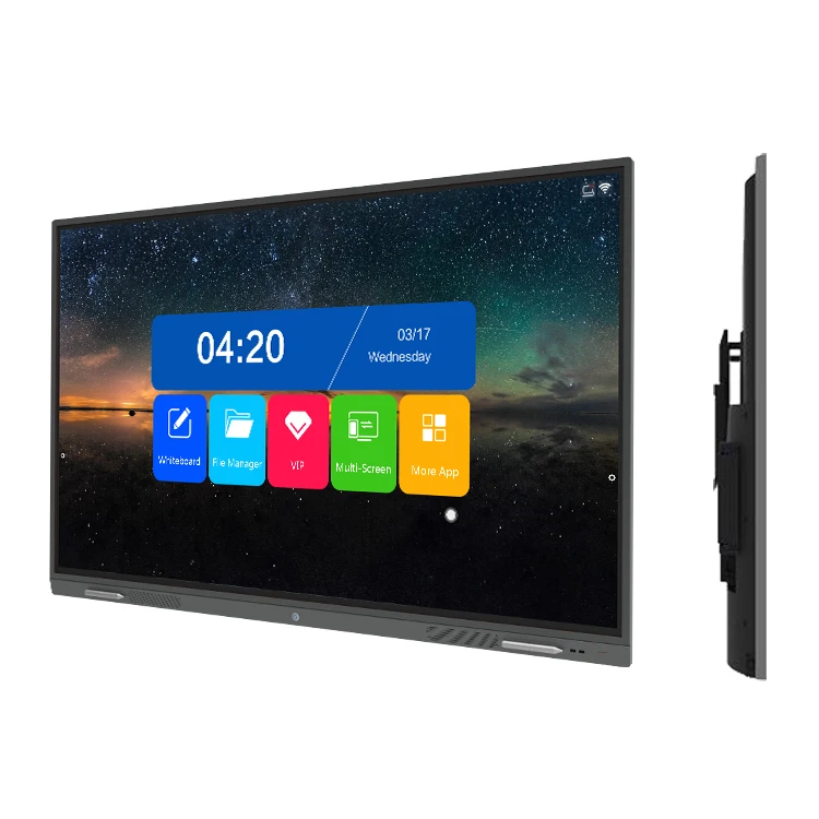 Interactive educational touch screen led tv 75 inch smart board