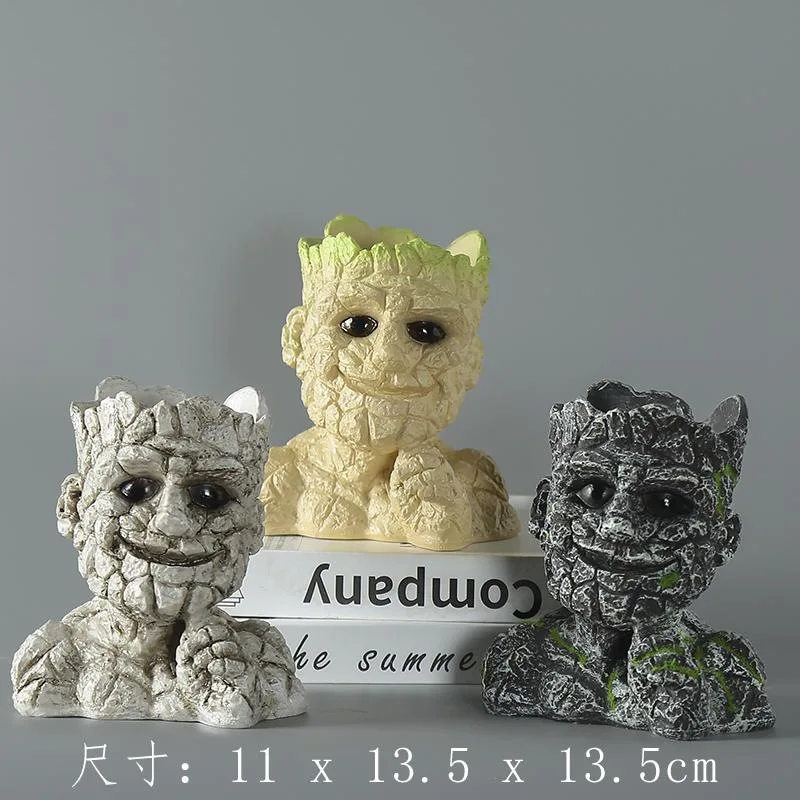 indoor cute planter with baby yoda toys mini yoda baby yoda planter groot flower pot