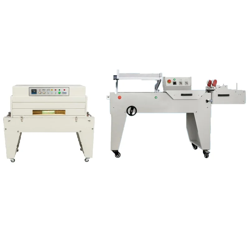 POF полиэтиленовая пленка, ручная полуавтоматическая коробка для картонных коробок, L-образный герметизатор, термоусадочная туннельная упаковочная машина