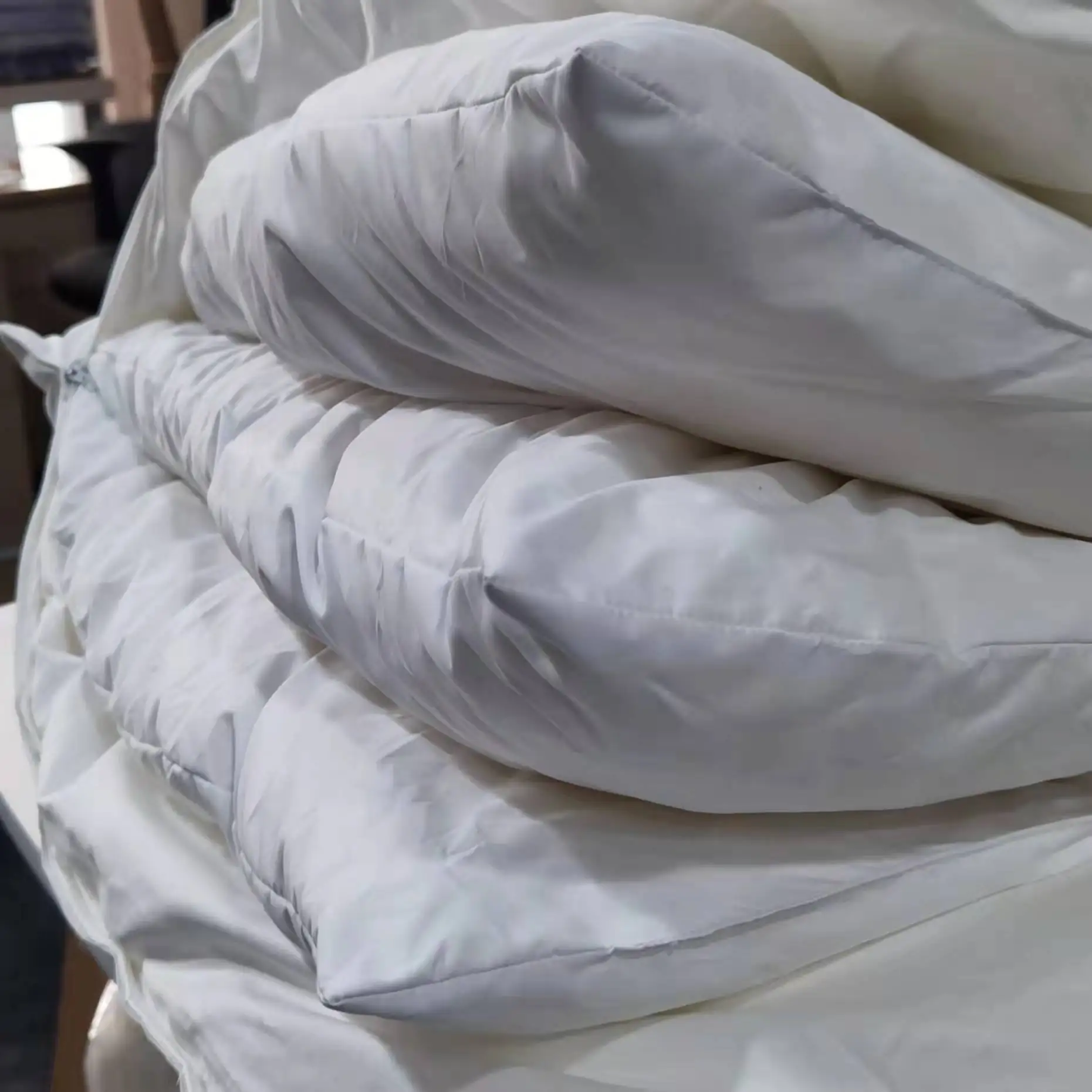 Pillow Insert luxury premium white 5 star hotel used neck down-proof fabric 3 layer duck home feather down filled pillows