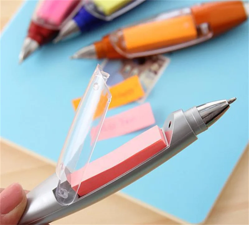 Factory Promotion multi-function color Lanyard with sticky note light pen LED light pen