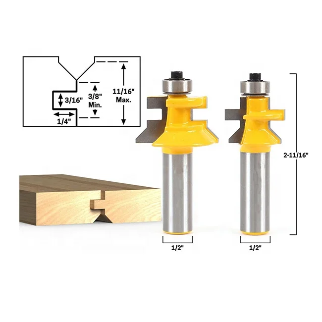 1/2 Хвостовик с шпунтом и канавкой набор фрезов для деревянных инструментов
