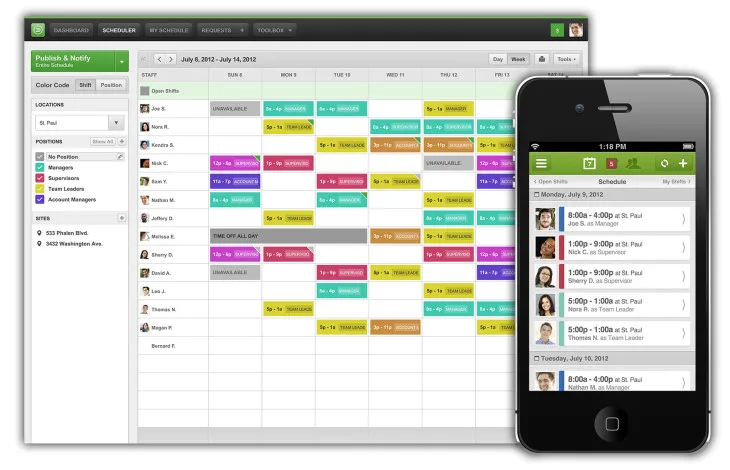 Програмное обеспечение расписания для мобильного приложения