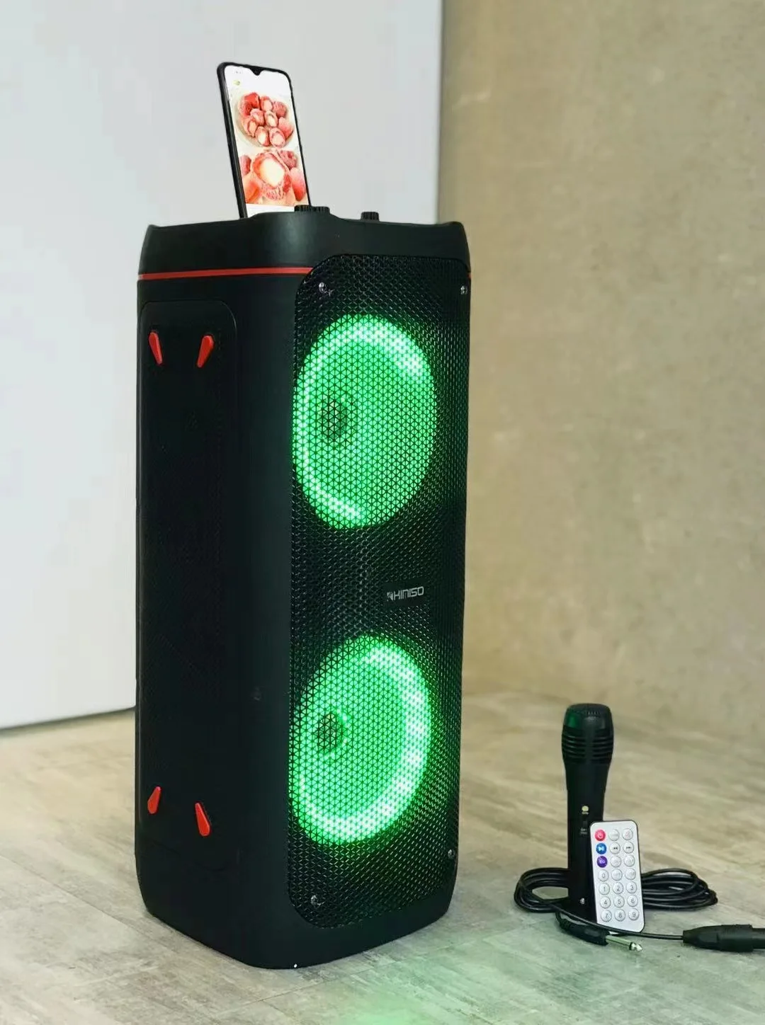 QS-8602 Double 6.5inch New Trending Product Sound System Party Wireless Speaker with Karaoke System