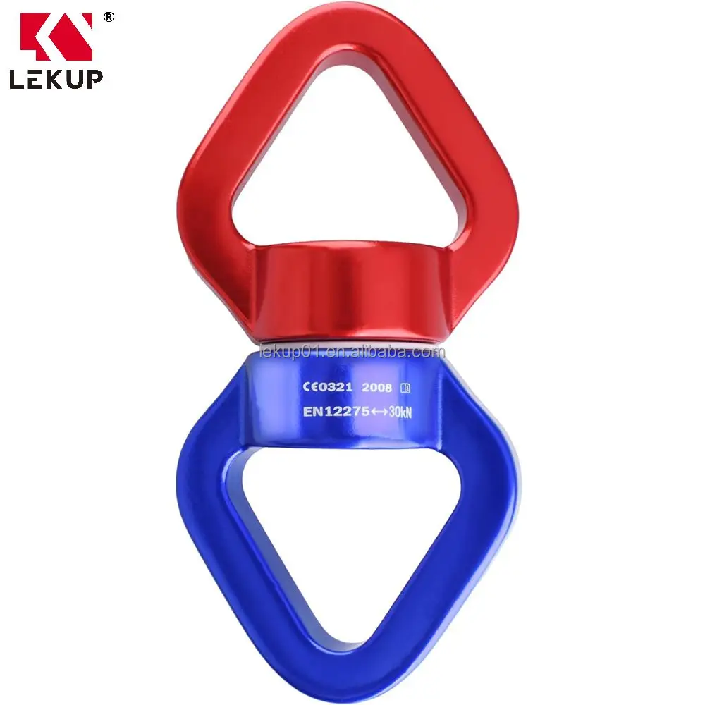 Safest Rotational Climbing Rope Devices Web Tree Swing Setting Hanging Hook Accessory 30KN Tree Swing Swivel Spinner