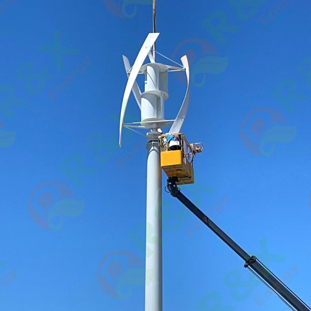 Vertical 5kw 10kw Wind Turbine Generator with Mppt Charge Controller Inverter Dynamo 24v 48v 120v for Farm Home Use