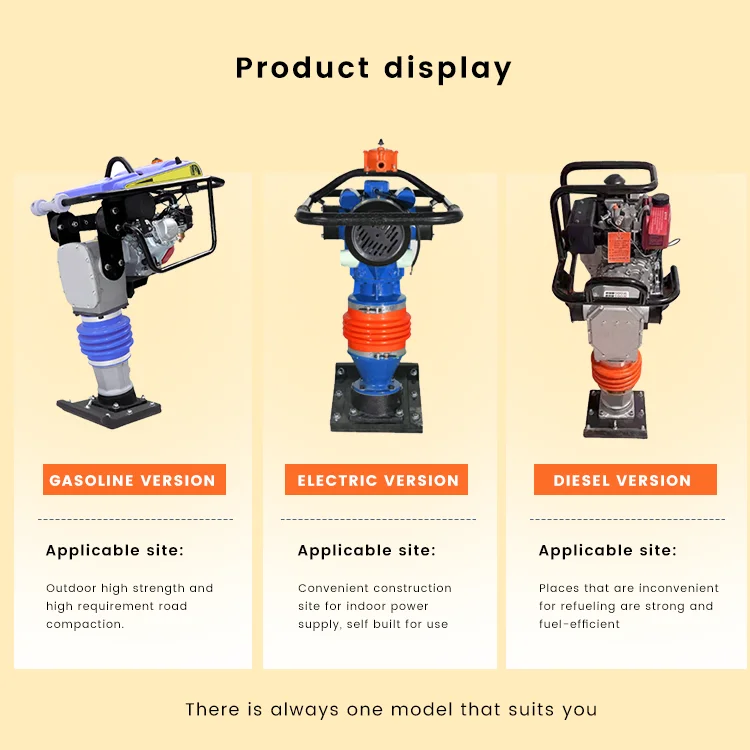 85kg earth sand soil juming tamping rammer with wacker design