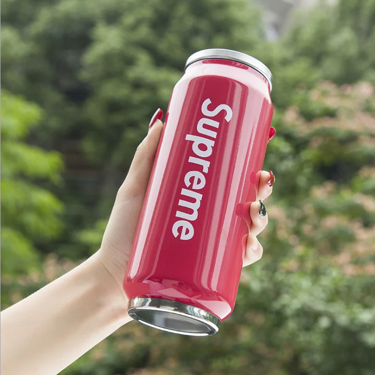 
Custom Cola Can Vacuum Insulated Cup Sipper Stainless Steel Insulated Water Flask Bottle 